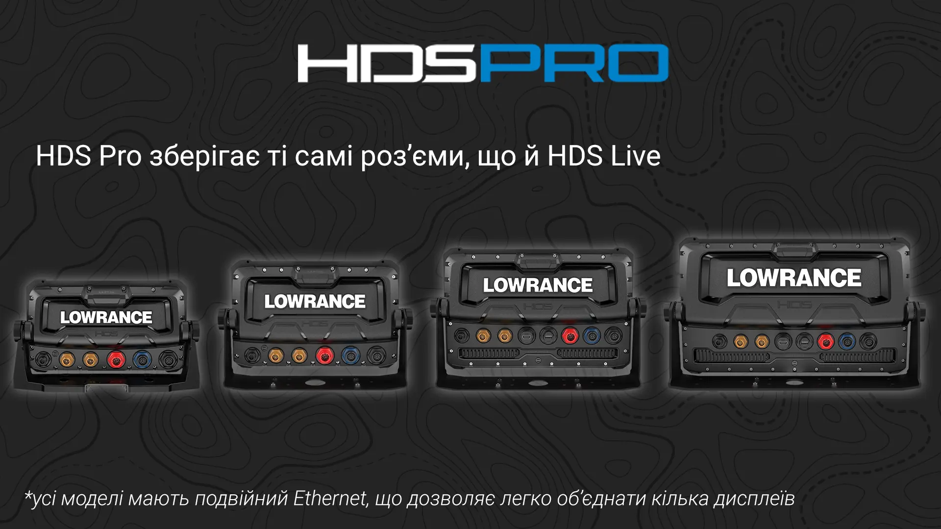 Роз'єми ехолоту Lowrance HDS Pro